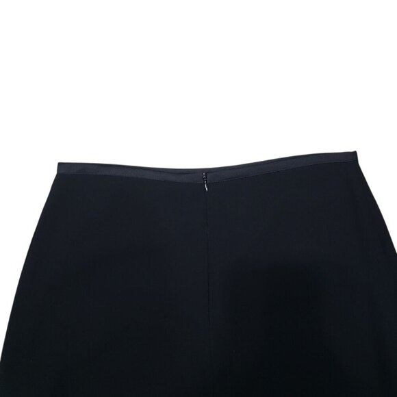 Joseph Ribkoff Black Crepe Pleated Hem Skirt - Picture 7 of 12